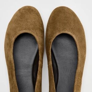 Zara suede ballet flats